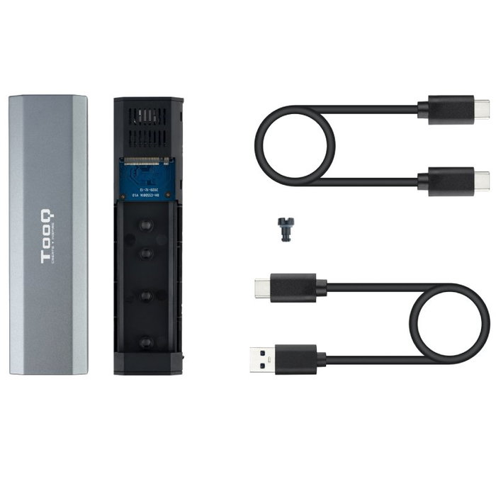 TooQ Shura Caja externa para SSD M.2 NVMe Gris